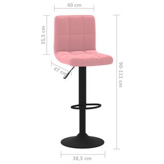 VidaXL Tabouret de bar velours  