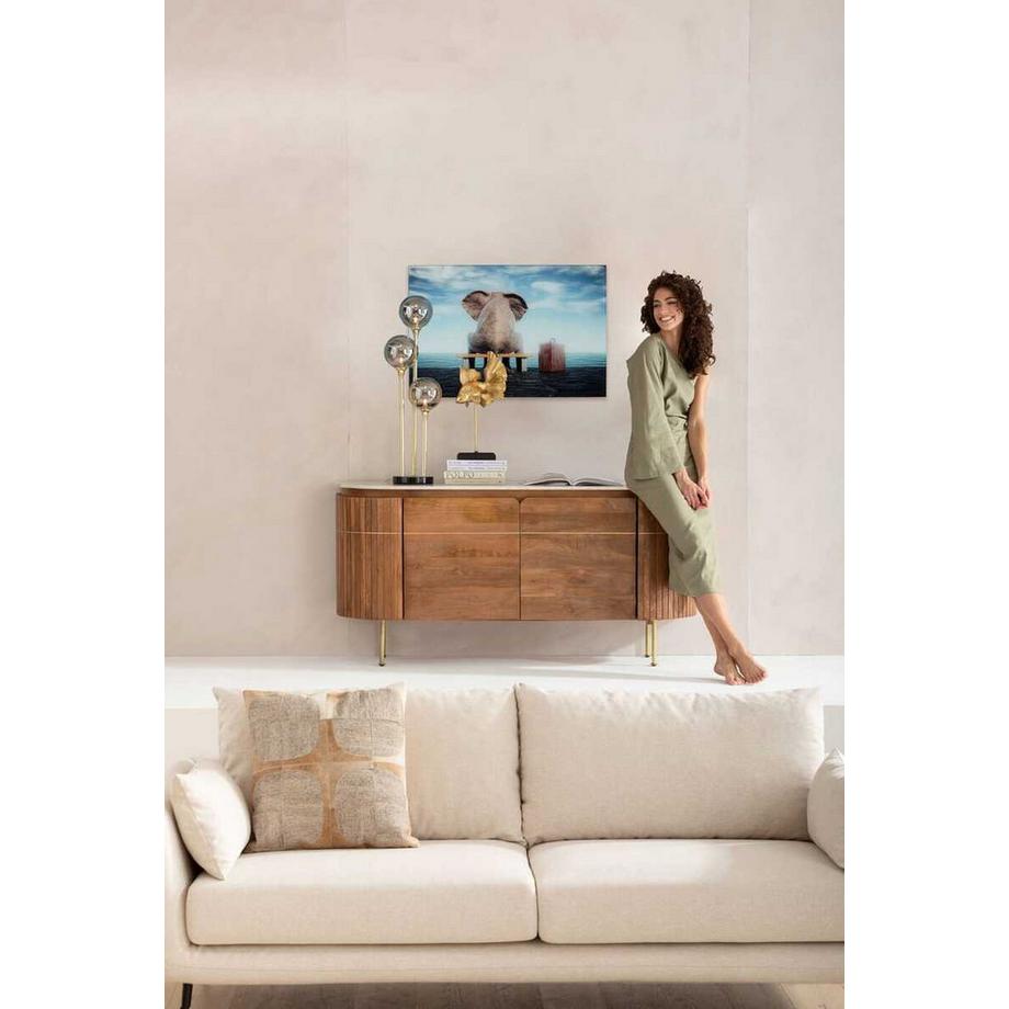 KARE Design Tableau en verre Elephant Journey 60x40  