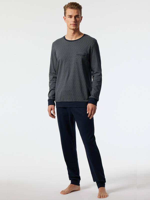 Schiesser Bündchen Pyjama  