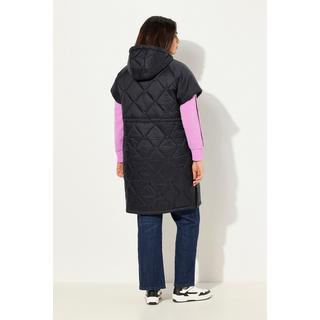 Ulla Popken HYPRAR Gilet Trapuntato Coulisse Cerniera a Doppio Cursore  