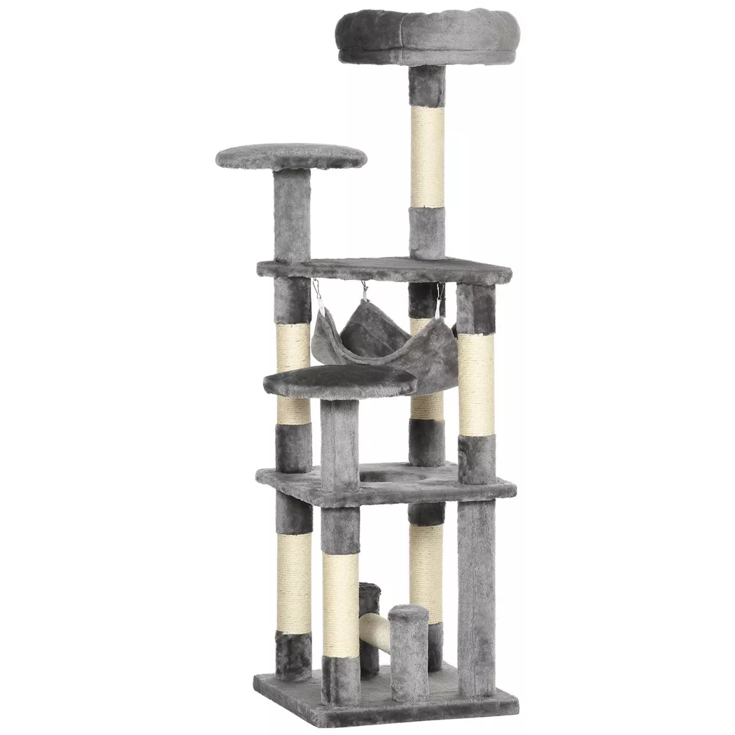 PawHut - Kratzbaum, One Size, Grau