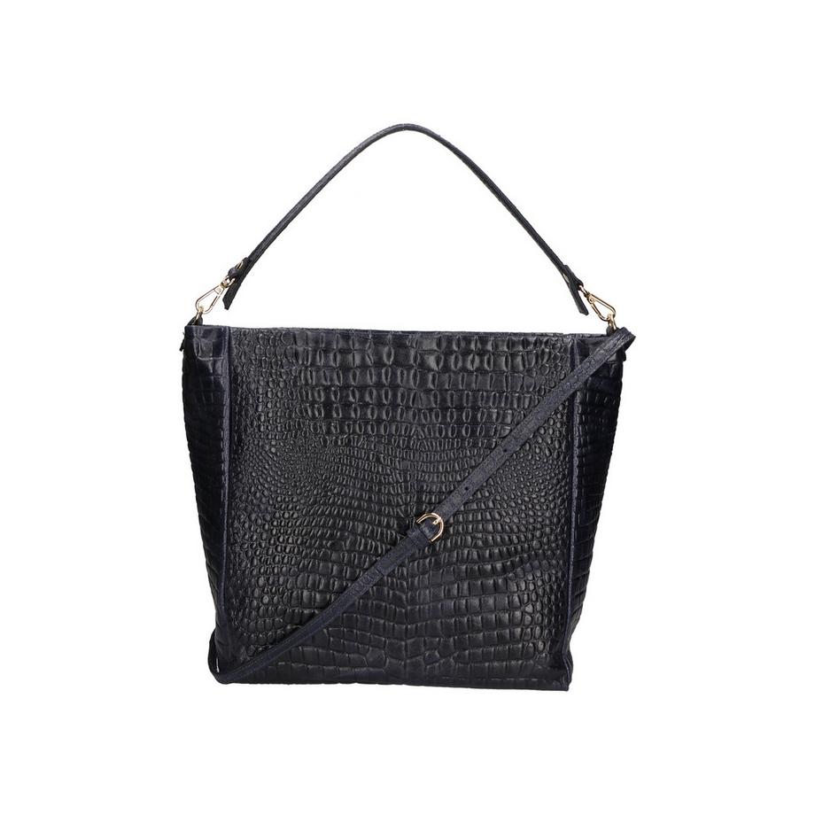 Gave Lux Schultertasche Krokodilgeprägtes Leder  