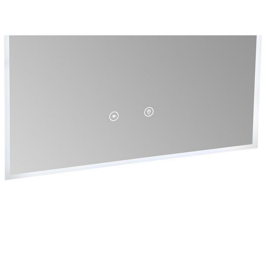 Vente-unique Lot de 2 miroirs de salle de bain en arche anti buée avec leds - L50 x H80 cm - ARCADI  