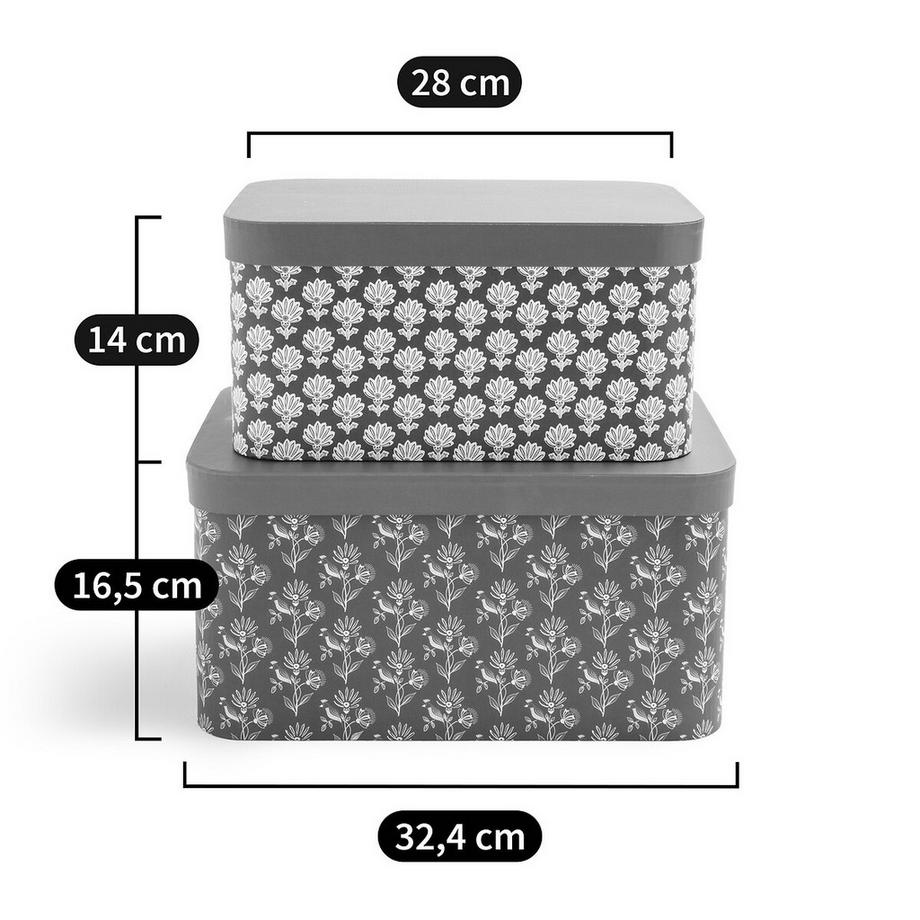 La Redoute Intérieurs 2er-Set Aufbewahrungsboxen Nadesha  