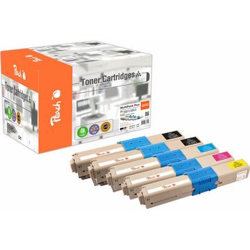 112229 CARTUCCIA TONER 5 PZ COMPATIBILE NERO, CIANO, MAGENTA, GIALLO