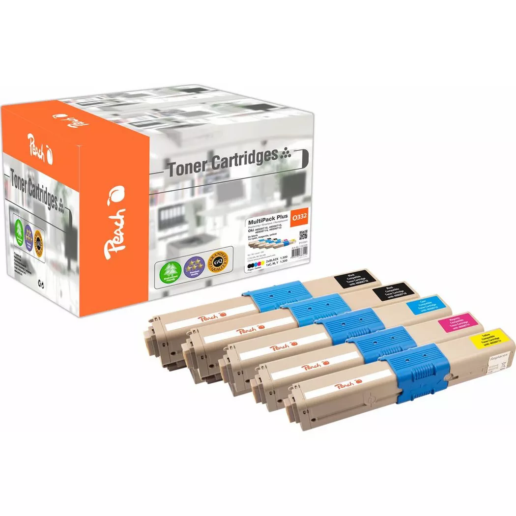 Peach – Toner Oki 4650871x C, M, Y, 2x Bk, One Size