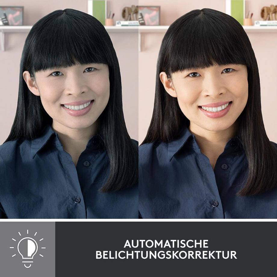 Logitech  Webcam Logitech Brio 300 Full HD - Rosa 