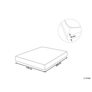 Beliani Drap Housse Coton Classique HOFUF  