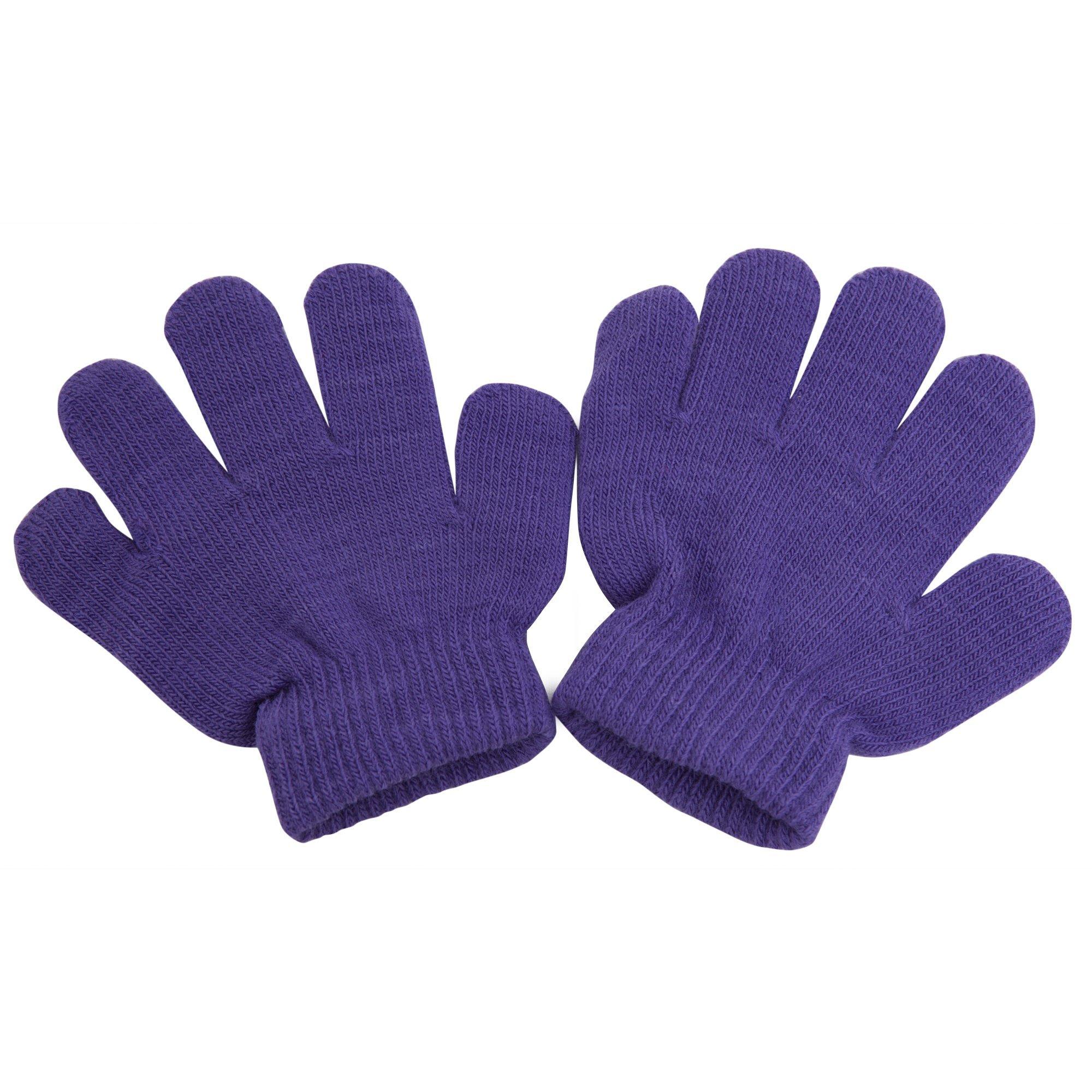 Image of Winter Magic Gloves Jungen Lila ONE SIZE