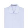 Seidensticker Business Hemd Shaped Fit Langarm Streifen  Blu Chiaro