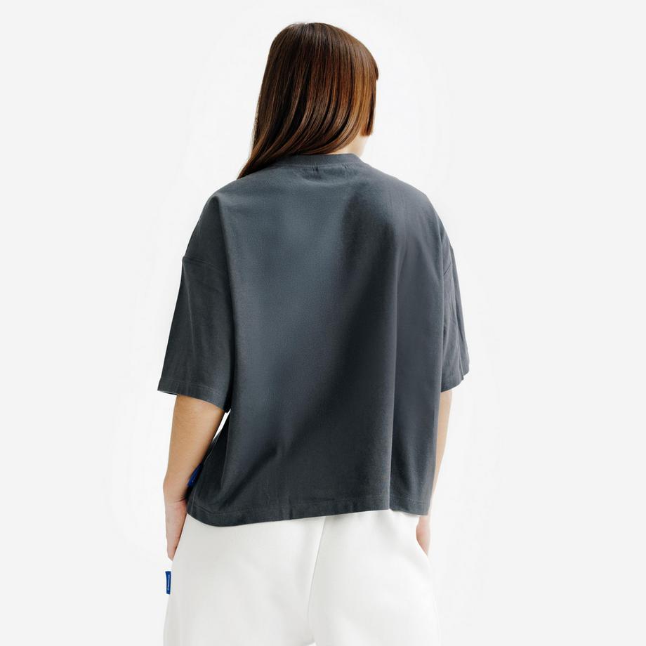 DECATHLON  T-shirt donna crop top cotone 