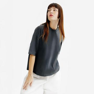 T-shirt donna crop top cotone