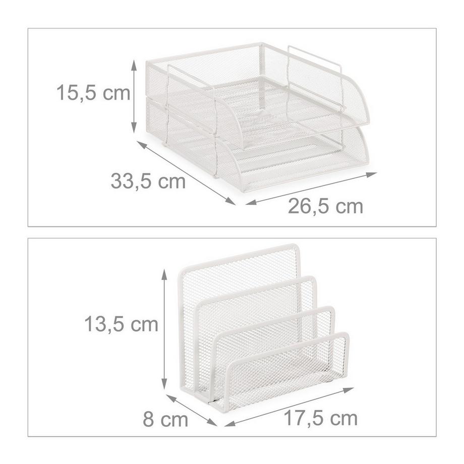 B2X Set di organizzazione per scrivania 7 parti  