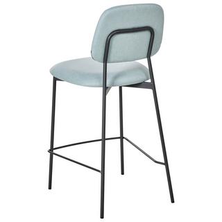 Beliani Set di 2 sedie alte en Velluto Moderno DUETTE  