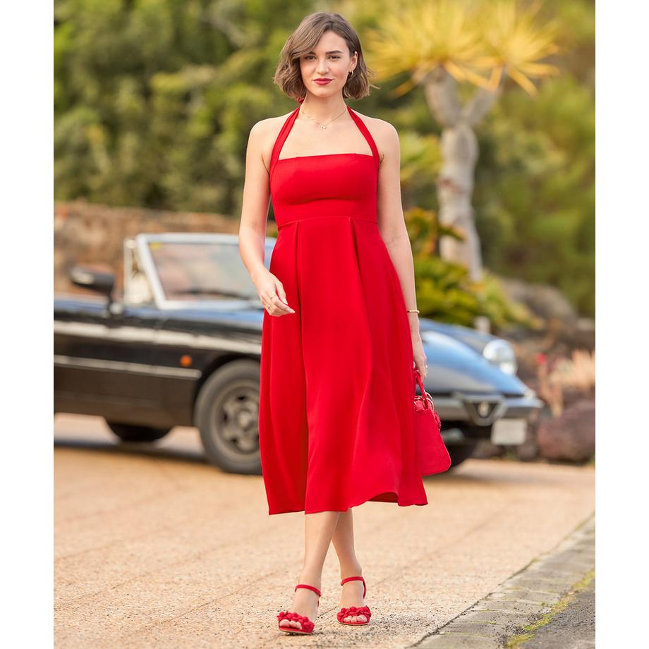 Joe Browns Robe Midi Licou Jupe Plissée  