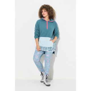 Ulla Popken Fleece Hoodie Kängurutasche Langarm  