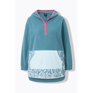 Ulla Popken Fleece Hoodie Kängurutasche Langarm  