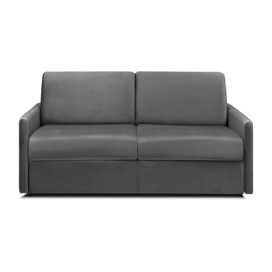 Vente-unique Canapé 3 places conible express en velours CALIFE Couchage à  lattes larges 1Matelas  