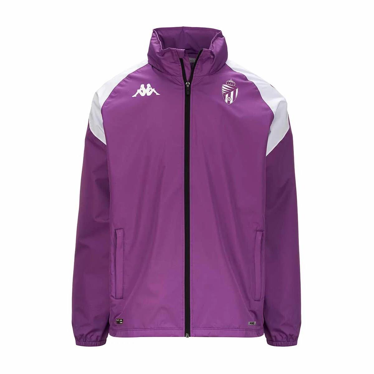 Kappa  wasserdichte trainingsjacke real valladolid adverzip 2023/24 