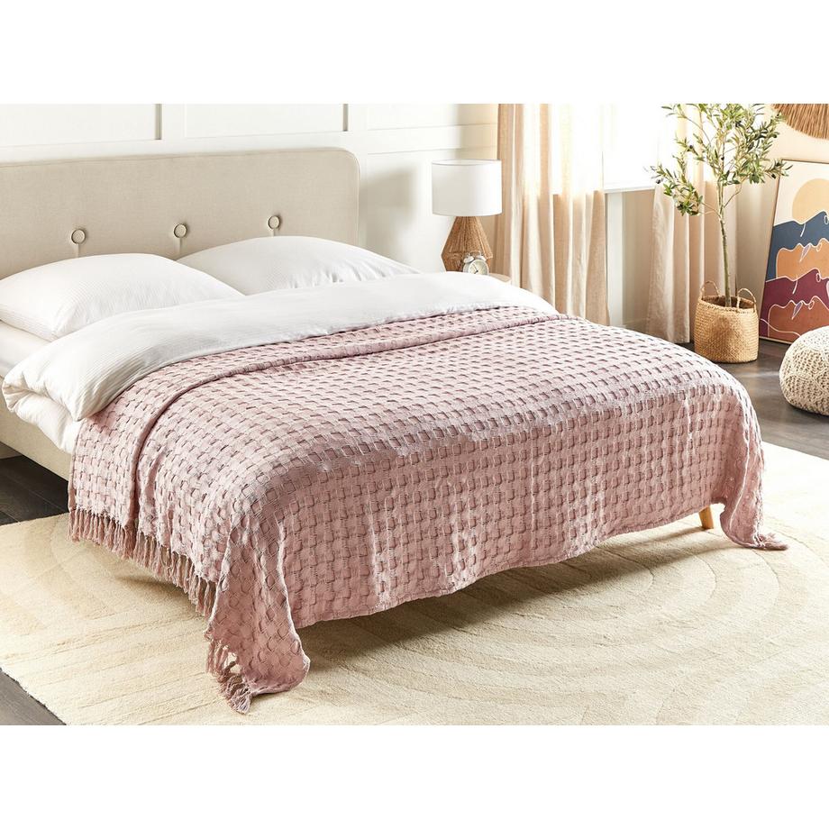 Beliani Copriletto in cotone Bere  