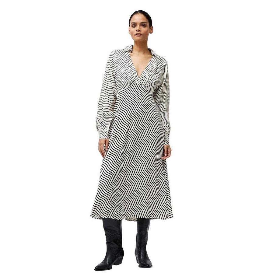 FRENCH CONNECTION Robe Milongue Motiftyle À Rayures Candice  