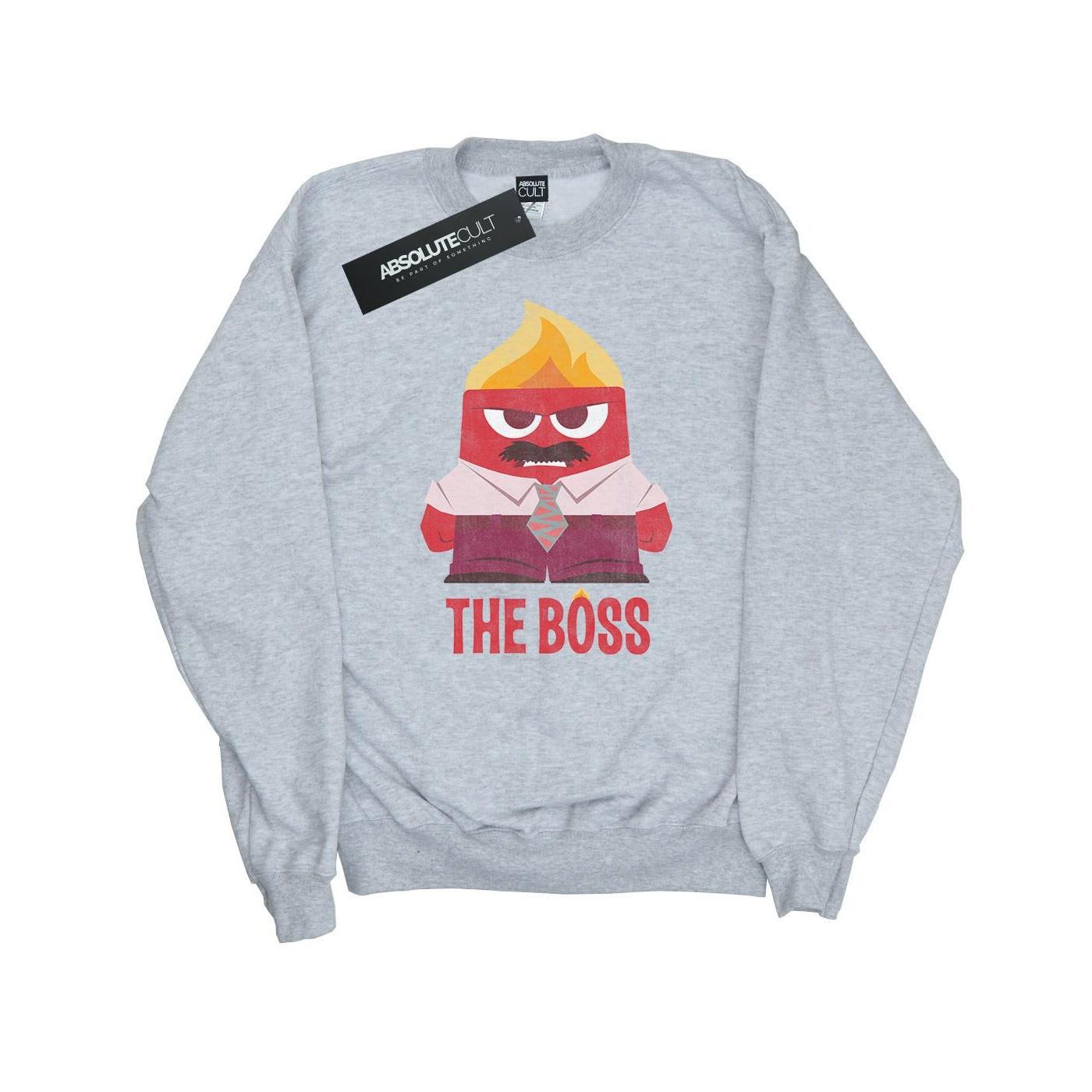 Image of Inside Out Anger The Boss Sweatshirt Damen Grau M