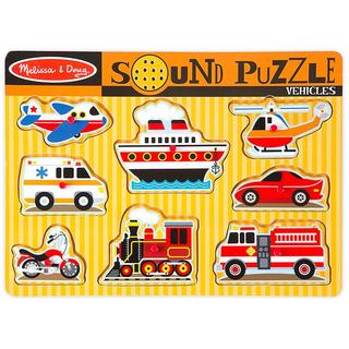 Melissa & Doug  Puzzle Fahrzeuge mit Sound (8Teile) 