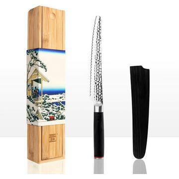 Brotmesser mit Wellenschliff Damas Pakka