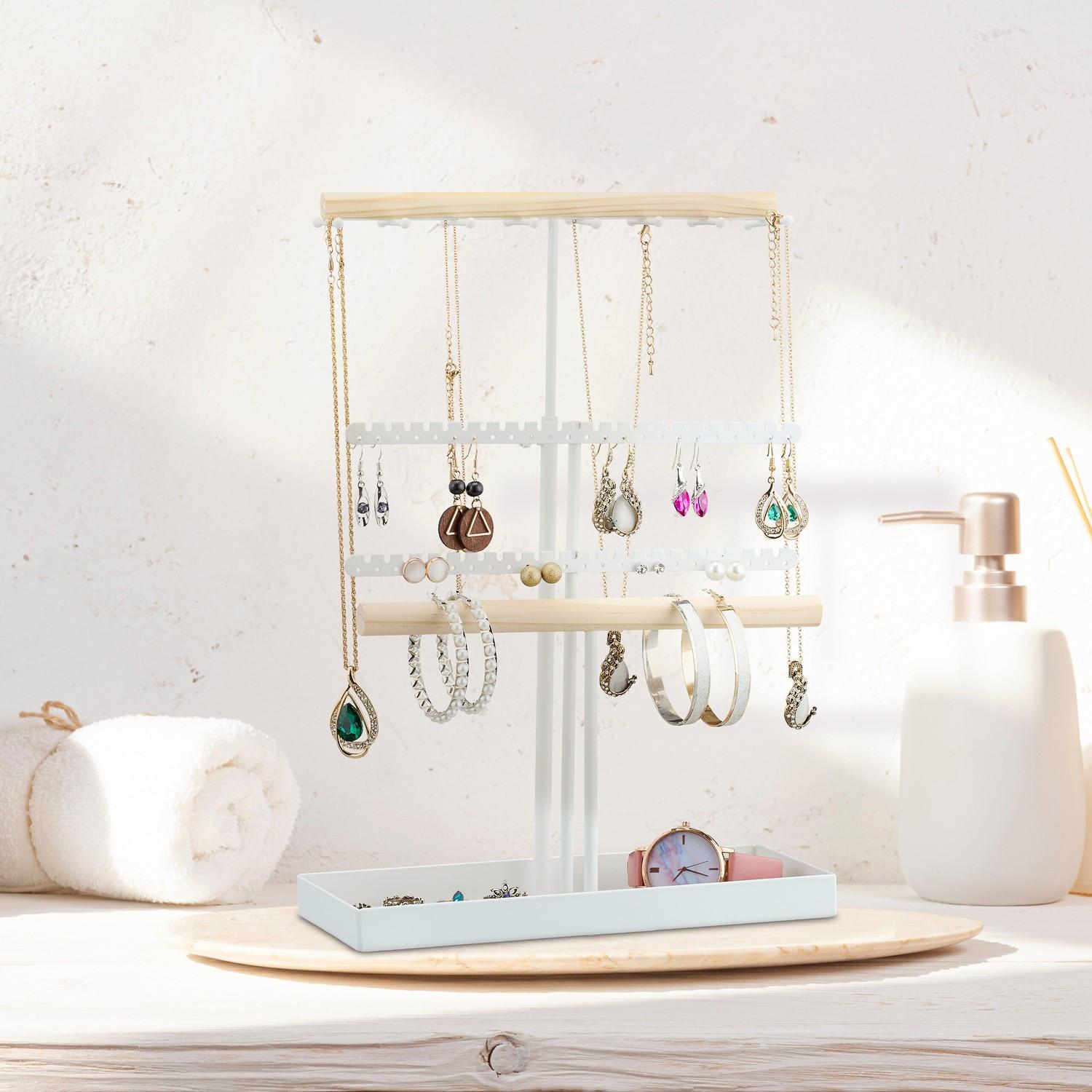 B2X  Höhenverstellbarer T-förmiger Schmuckständer 