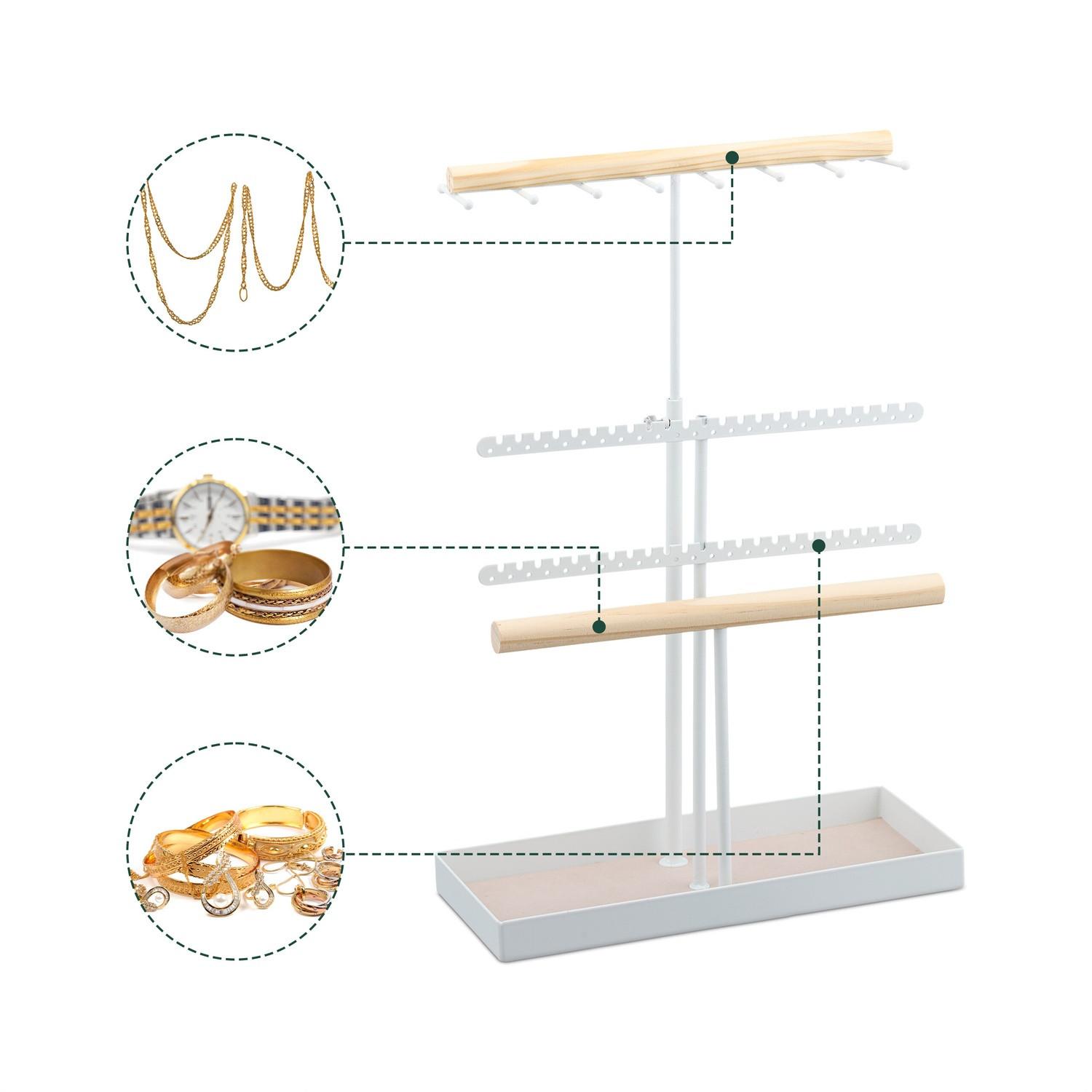 B2X  Höhenverstellbarer T-förmiger Schmuckständer 