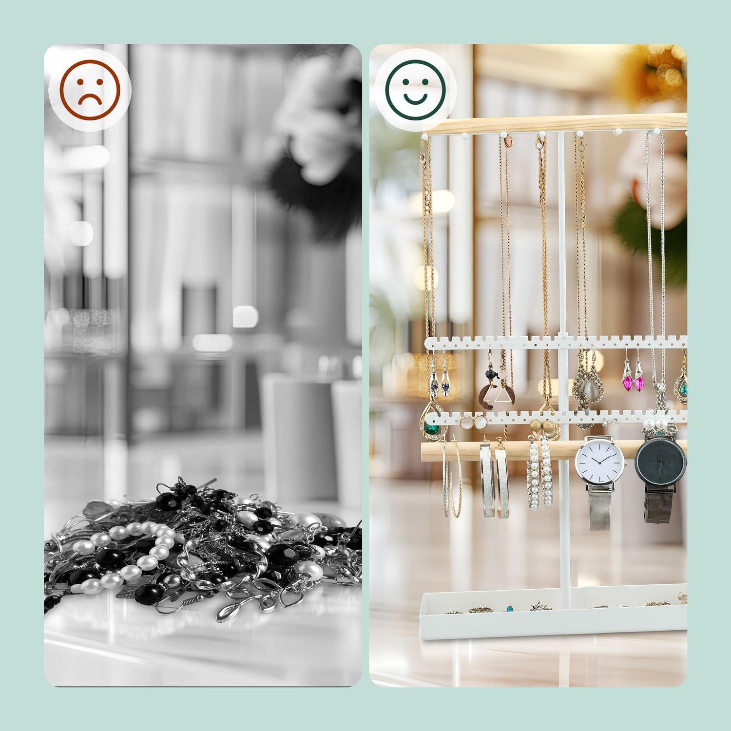 B2X  Höhenverstellbarer T-förmiger Schmuckständer 