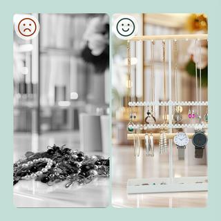 B2X  Höhenverstellbarer T-förmiger Schmuckständer 