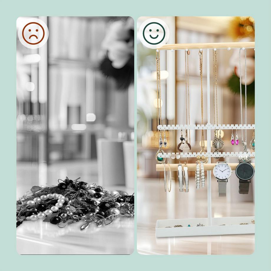 B2X  Höhenverstellbarer T-förmiger Schmuckständer 