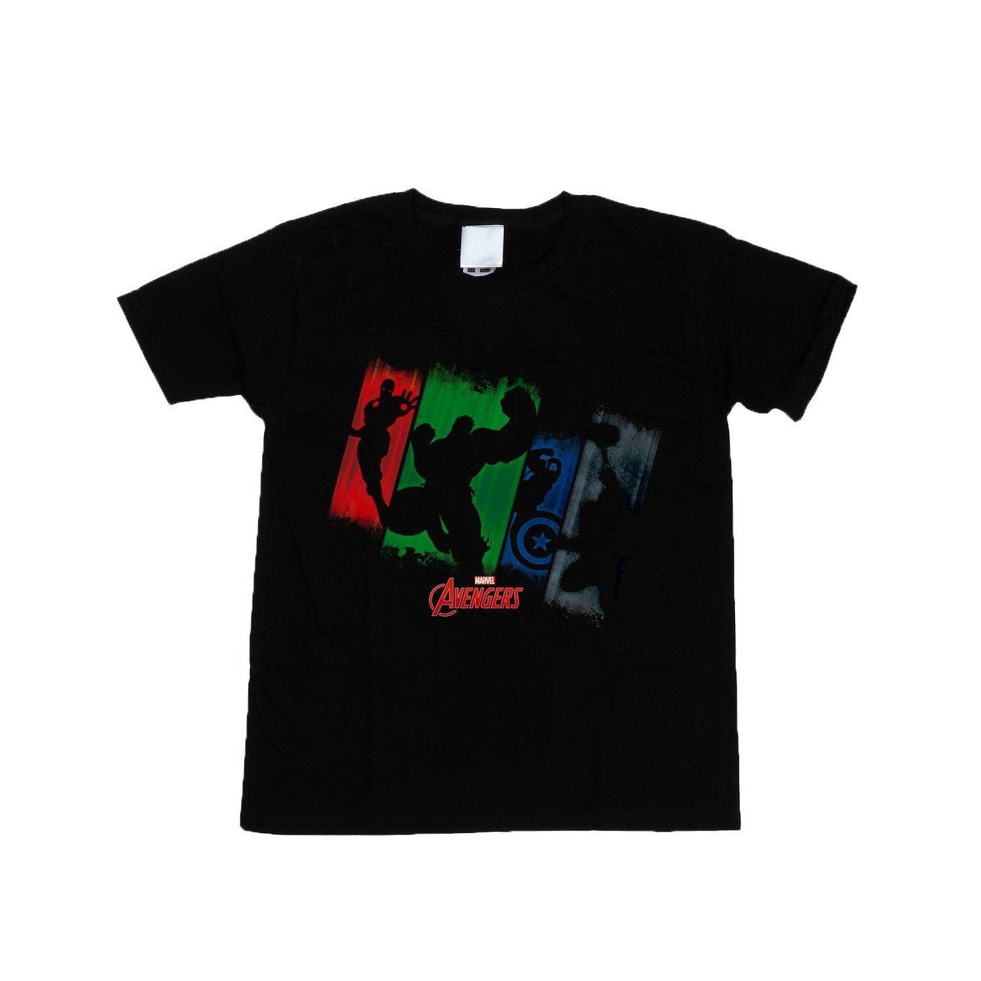 Image of Avengers Team Punch Out Tshirt Jungen Schwarz 128