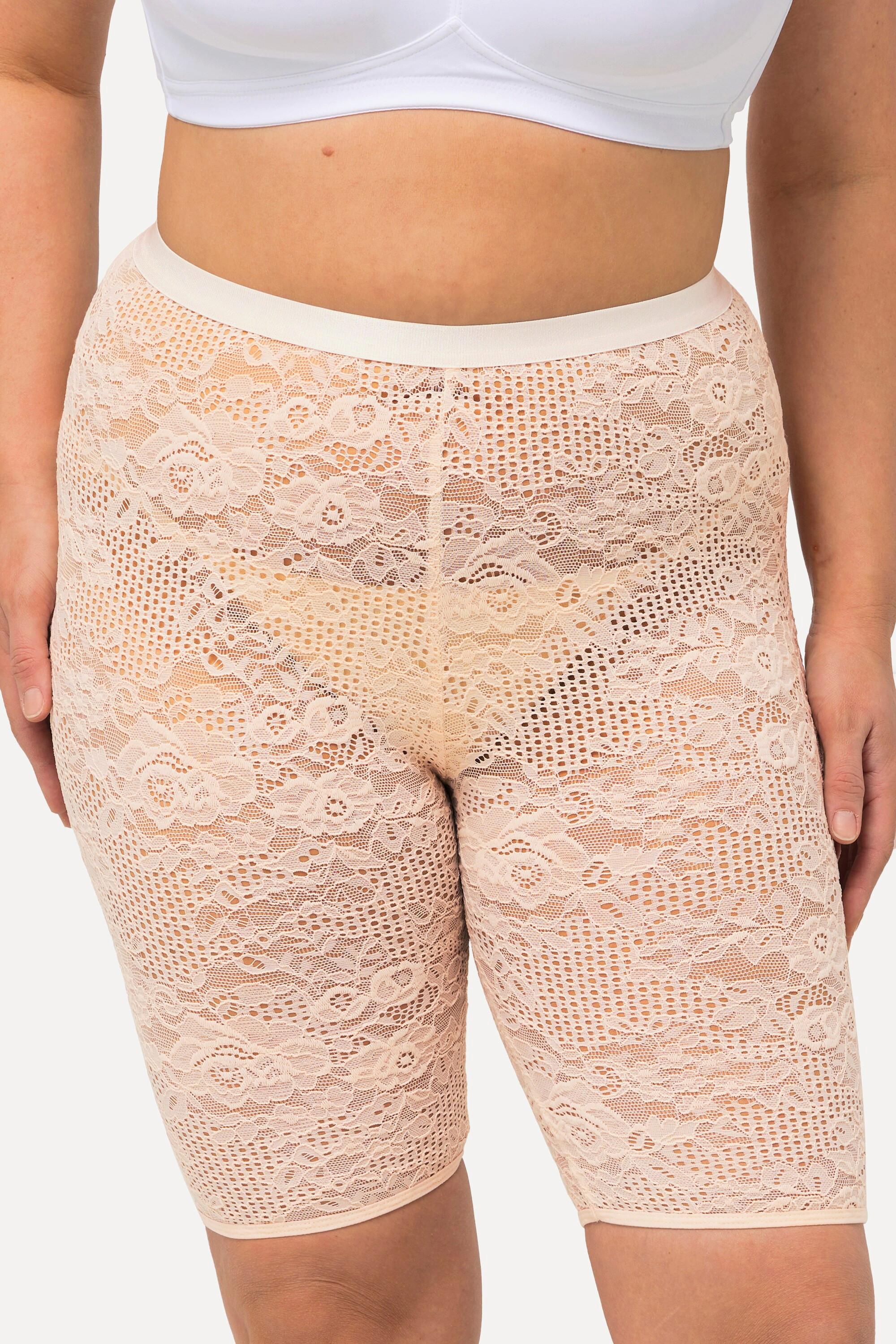 Ulla Popken  Pantaloncini di pizzo velato 