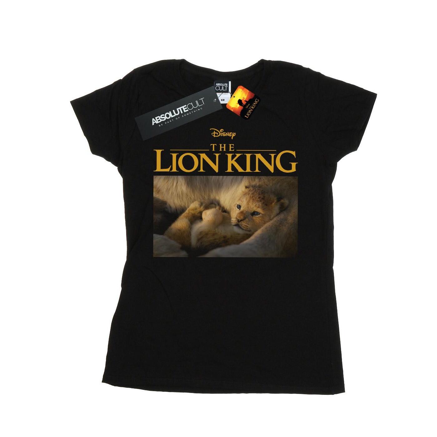 Image of The Lion King Movie Simba Photo Tshirt Damen Schwarz M
