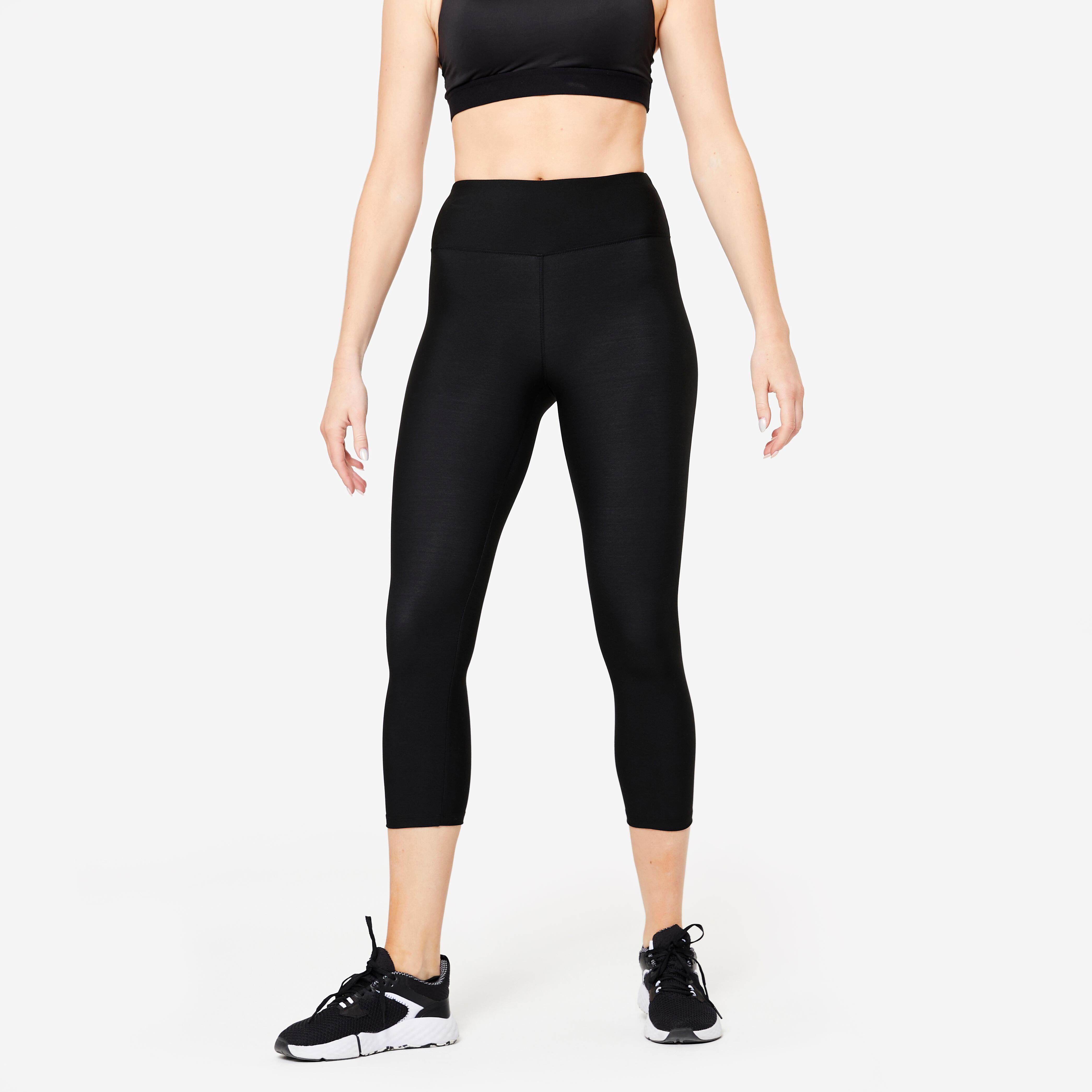 Image of Caprihose - Legg Fit Damen Schwarz Leicht XXL
