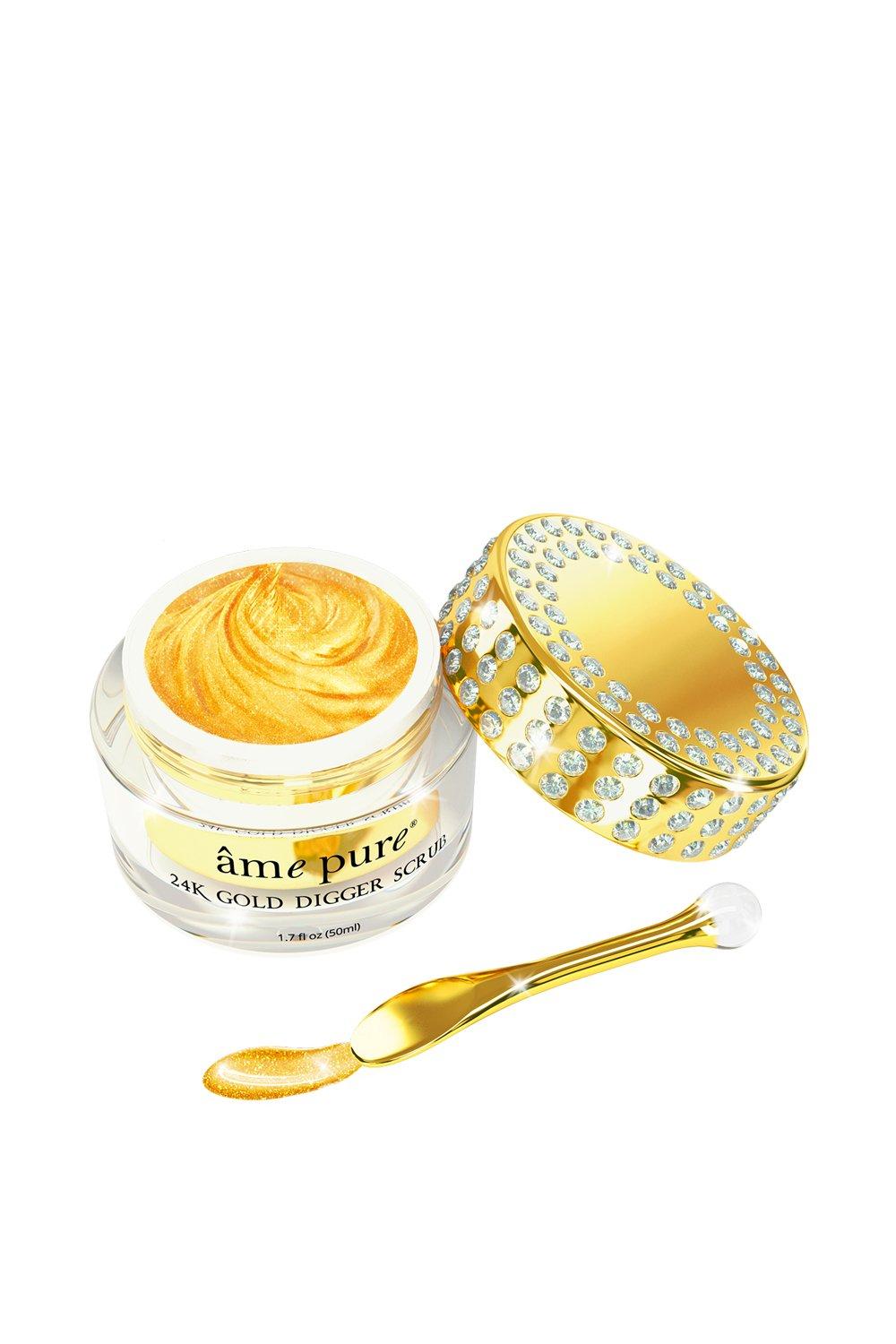 âme pure  24K Gold Digger Scrub - Luxuriöse und zarte Gesichtpeeling mit reinen 24K Goldflocken und Vitamin E 