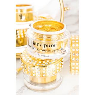 âme pure  24K Gold Digger Scrub - Luxuriöse und zarte Gesichtpeeling mit reinen 24K Goldflocken und Vitamin E 