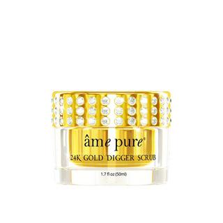 âme pure  24K Gold Digger Scrub - Luxuriöse und zarte Gesichtpeeling mit reinen 24K Goldflocken und Vitamin E 