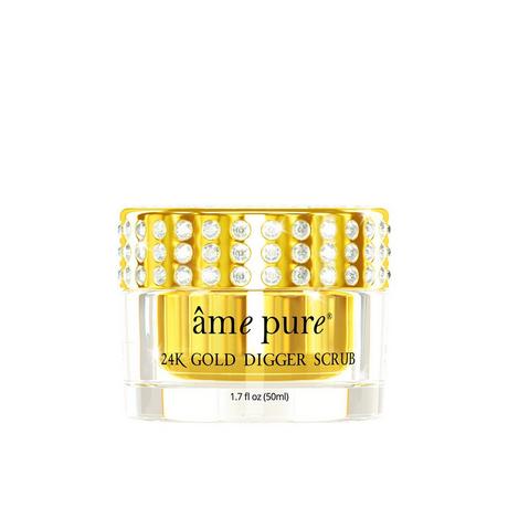 âme pure  24K Gold Digger Scrub - Luxuriöse und zarte Gesichtpeeling mit reinen 24K Goldflocken und Vitamin E 
