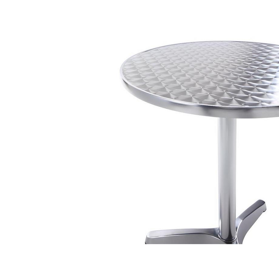 Vente-unique Gartentisch rund Aluminium MONTMARTRE  