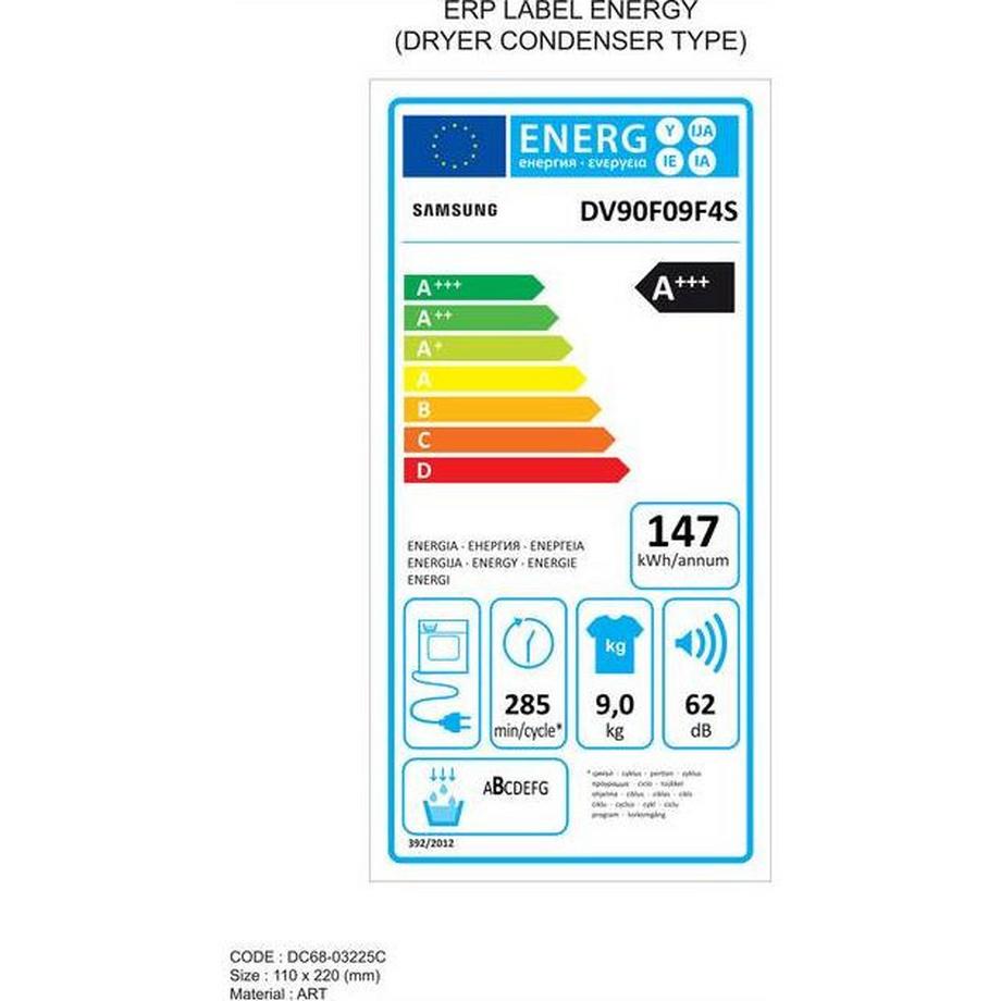 SAMSUNG Wäschetrockner DV90F09F4SU5  