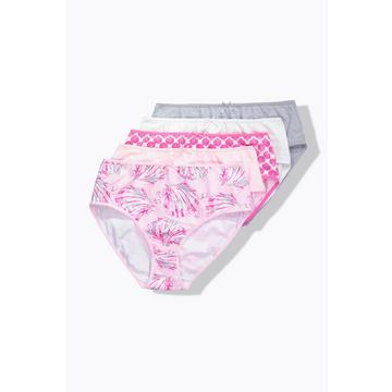 Culottes midi, lot de 5, coquillages