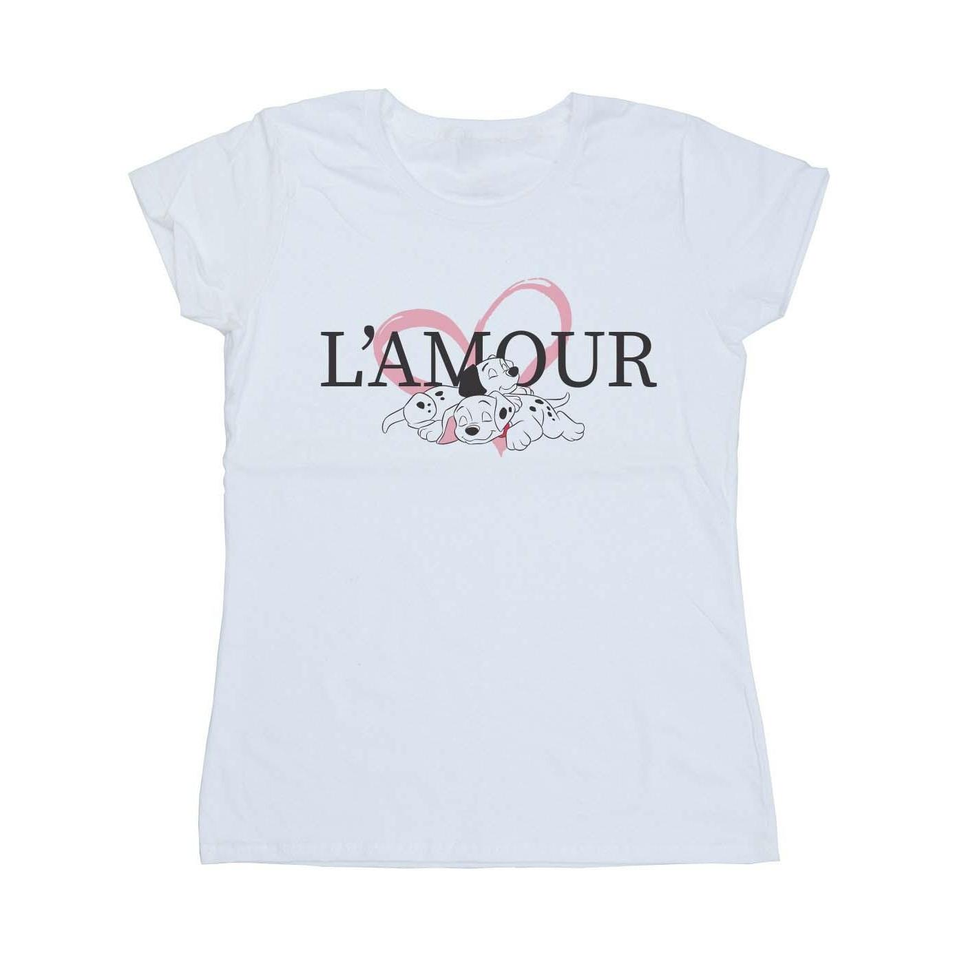 Image of 101 Dalmatians L'amour Tshirt Damen Weiss XL