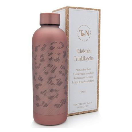 T&N  Edelstahl Trinkflasche Leopard (Roségold, 0.5 l) 