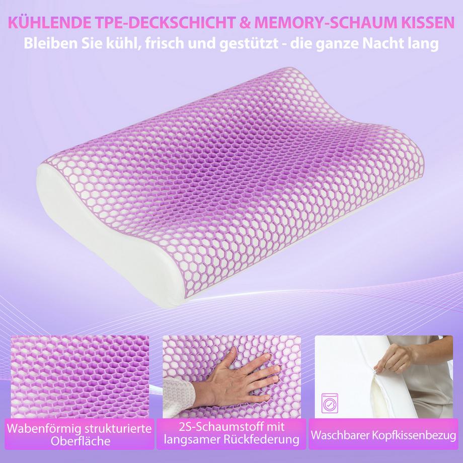 HOMCOM Cuscino in memory foam  