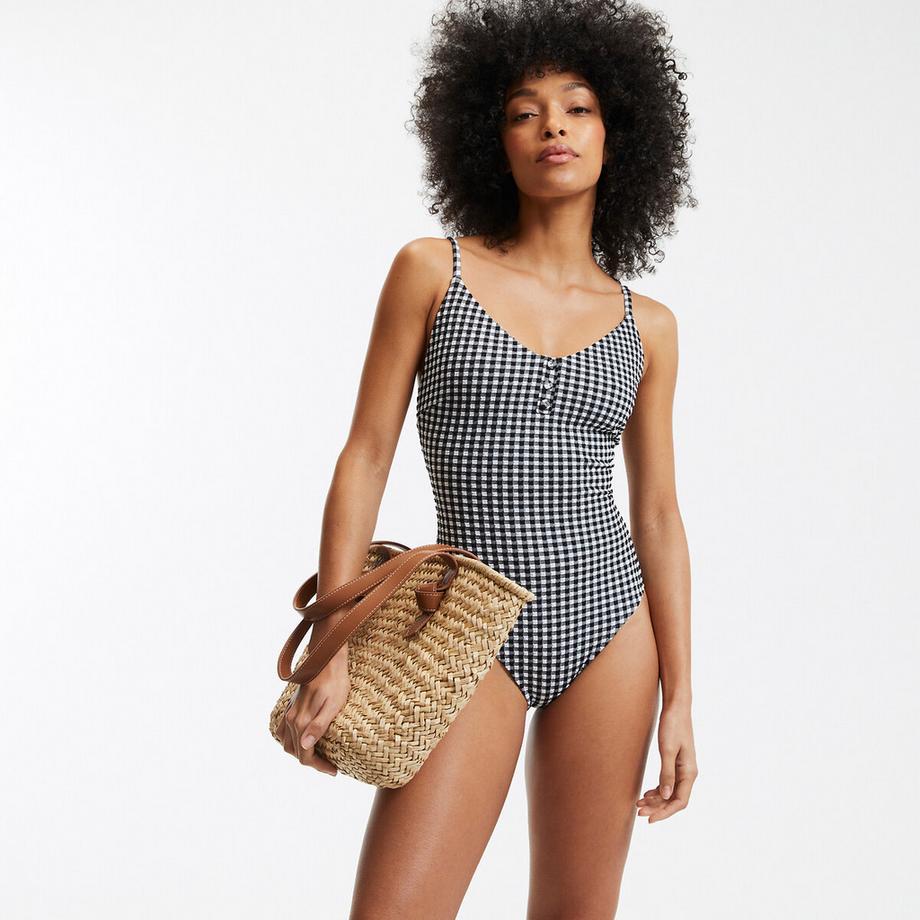 La Redoute Collections Maillot de bain Ballerine Imprimé Vichy  