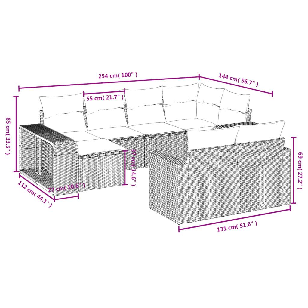 VidaXL Garten sofagarnitur poly-rattan  