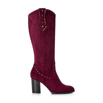 Western-Stiefel aus Microsuede